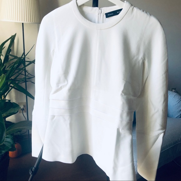 Proenza Schouler Tops - Proenza Schoulder folder crepe top 4 white